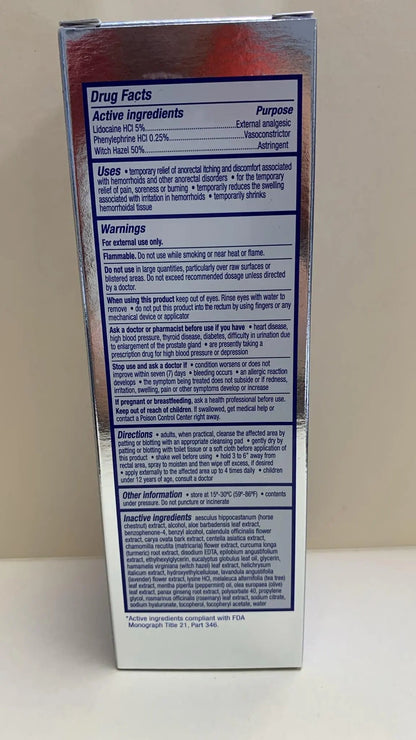 Doctor Butler's Advanced Relief Hemorrhoid Spray – Advanced Relief Hemorrhoid Treatment Spray with Witch Hazel to Help with Sensitive Skin, Itch Relief, and Swelling Relief* (5oz) - Maple Wellness Supplements