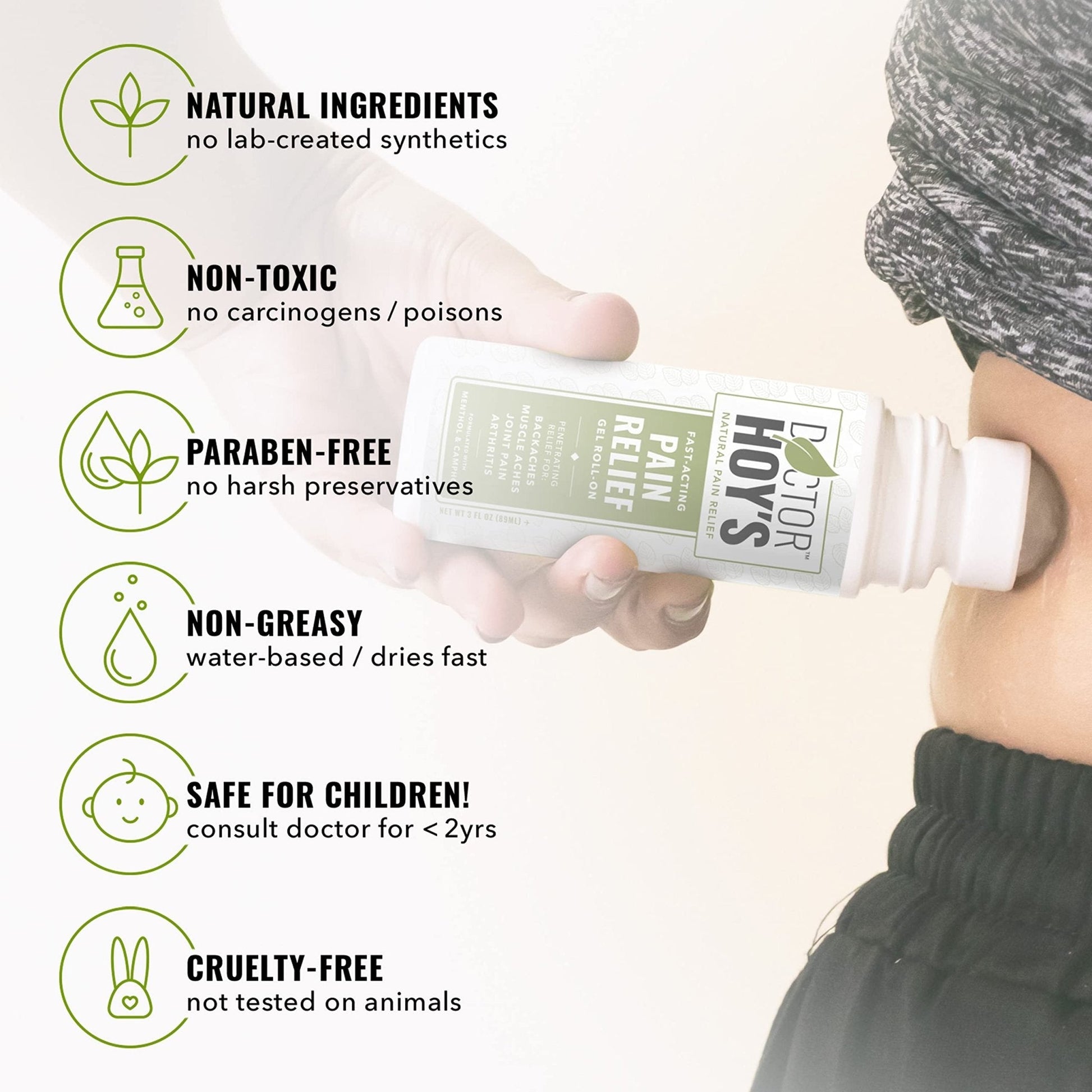 DOCTOR HOY'S Natural Pain Relief Gel and Arnica Boost Recovery Cream, Clean, Safe, Effective Natural Pain Relief and Anti-Inflammatory, 3 oz Combo Pk - Maple Wellness Supplements