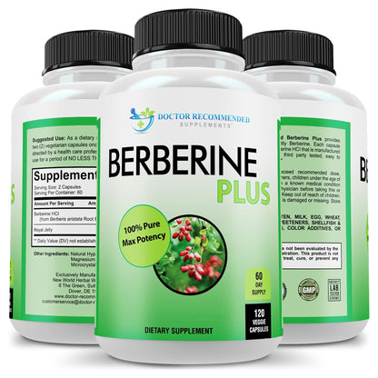 DOCTOR RECOMMENDED SUPPLEMENTS Plus 1200mg Per Serving - 120 Veggie Capsules with Royal Jelly - Maple Wellness Supplements
