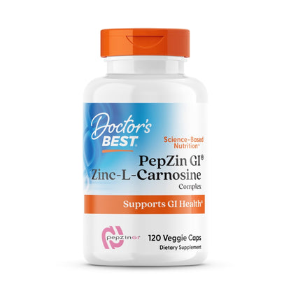 Doctor's Best PepZin GI, Zinc-L-Carnosine Complex for Men & Women - Zinc Carnosine Supplement Caps for Gut Health, Digestive Support, & Stomach Comfort - Maple Wellness Supplements