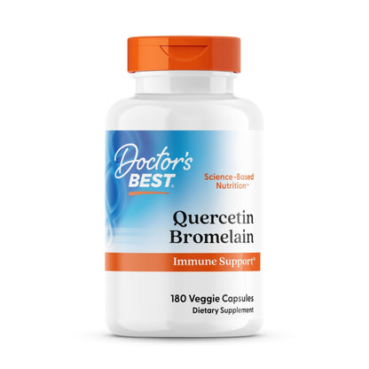 Doctor's Best Quercetin Bromelain, Immunity Support Capsule, Heart, Joint & Healthy Respiratory System, Non-GMO - Maple Wellness Supplements