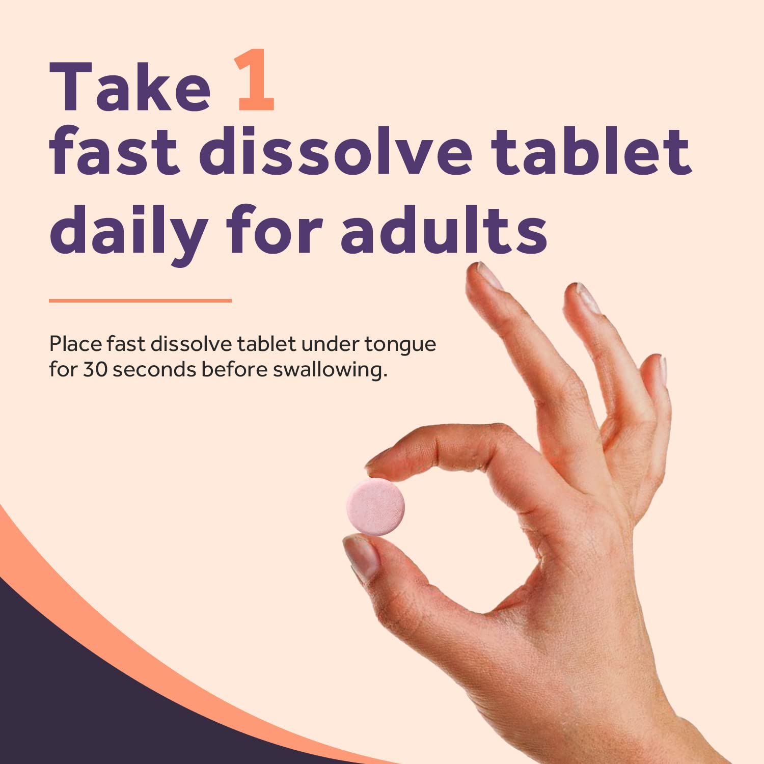 Doctor's Recipes Vitamin B12, Methylcobalamin 5000 mcg 90 Fast Dissolve Tablets, Natural Peach Flavor, Vegan Methyl, Energy Metabolism & Nervous System - Maple Wellness Supplements