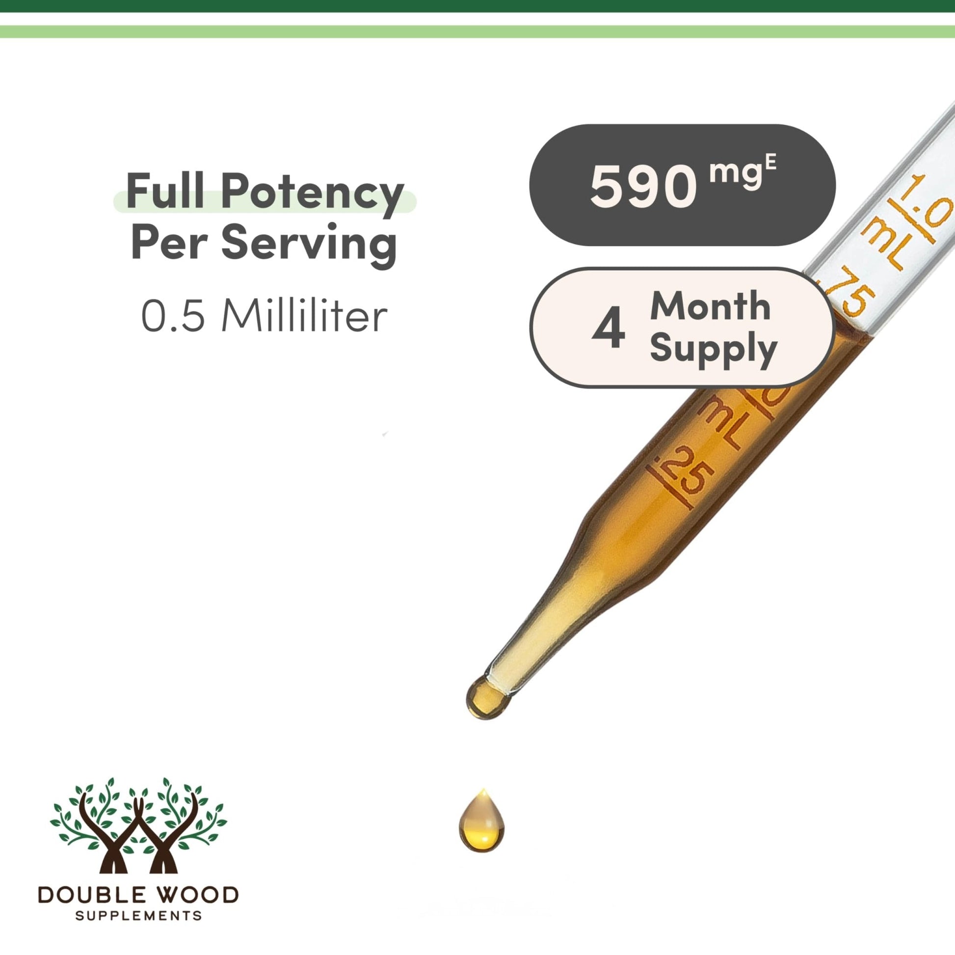Double Wood Supplements Organic Lemon Balm Tincture - for Digestion & Relaxation 590mg - 2FL OZ, 120 Servings - Maple Wellness Supplements