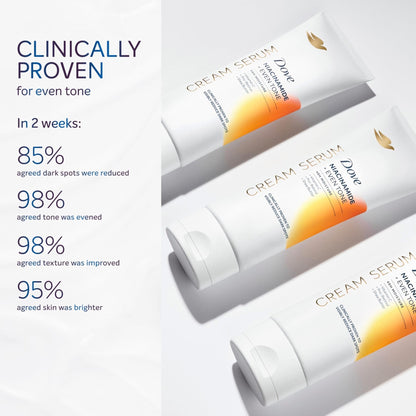 Dove Body Cream Serum Niacinamide + Even Tone for Dark Spots and Uneven Tone with Vitamin C, Pro-Retinol and Shea Butter Lotion, 8 oz - Maple Wellness Supplements
