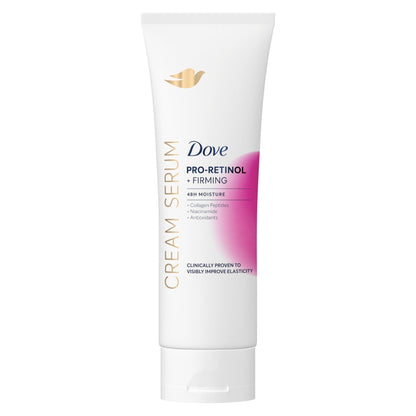 Dove Cream Serum Pro-Retinol + Firming for Elasticity and Firmness, with Collagen Peptides, Niacinamide and Antioxidants Lotion, 8 oz - Maple Wellness Supplements