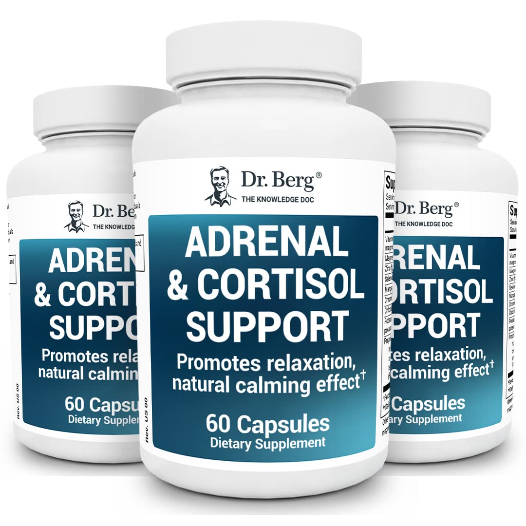 Dr. Berg Adrenal & Cortisol Supplement New Formula - Adrenal Supplement & Cortisol - Maple Wellness Supplements