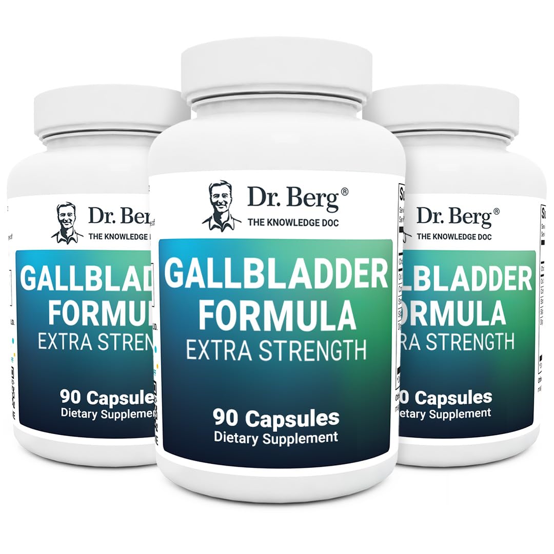 Dr. Berg Gallbladder Formula Extra Strength - Made w/Purified Bile Salts & Ox Bile Digestive - Maple Wellness Supplements