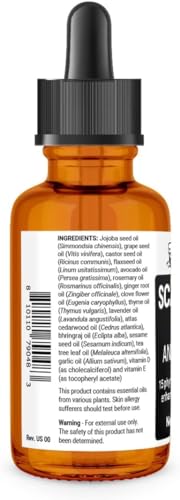 Dr Berg's (All In One) Hair Growth Serum w/Jojoba Oil & Castor Oil For Fuller Thicker Hair - Maple Wellness Supplements