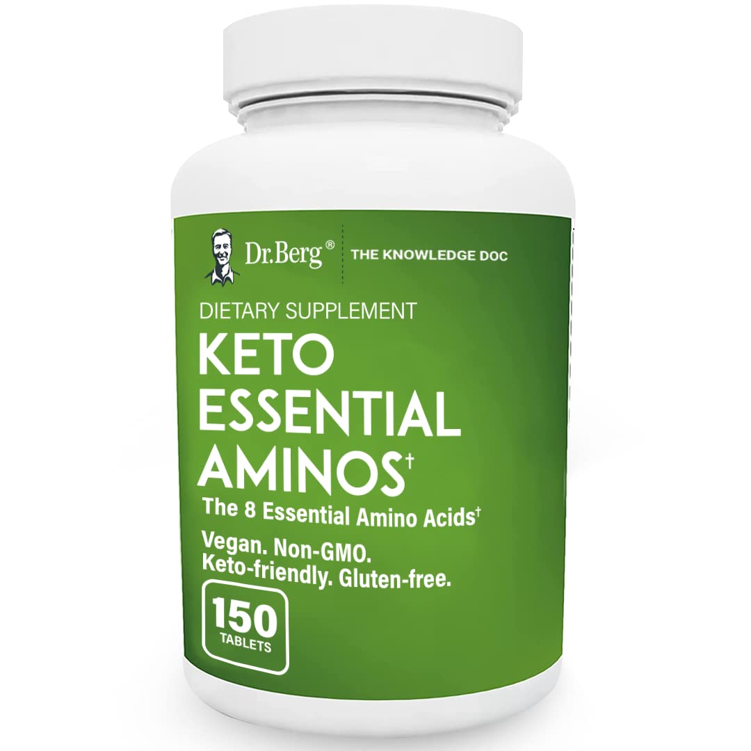 Dr. Berg's Keto Essential Aminos - Contains 8 Essentials Amino Acids -Keto Friendly - Maple Wellness Supplements
