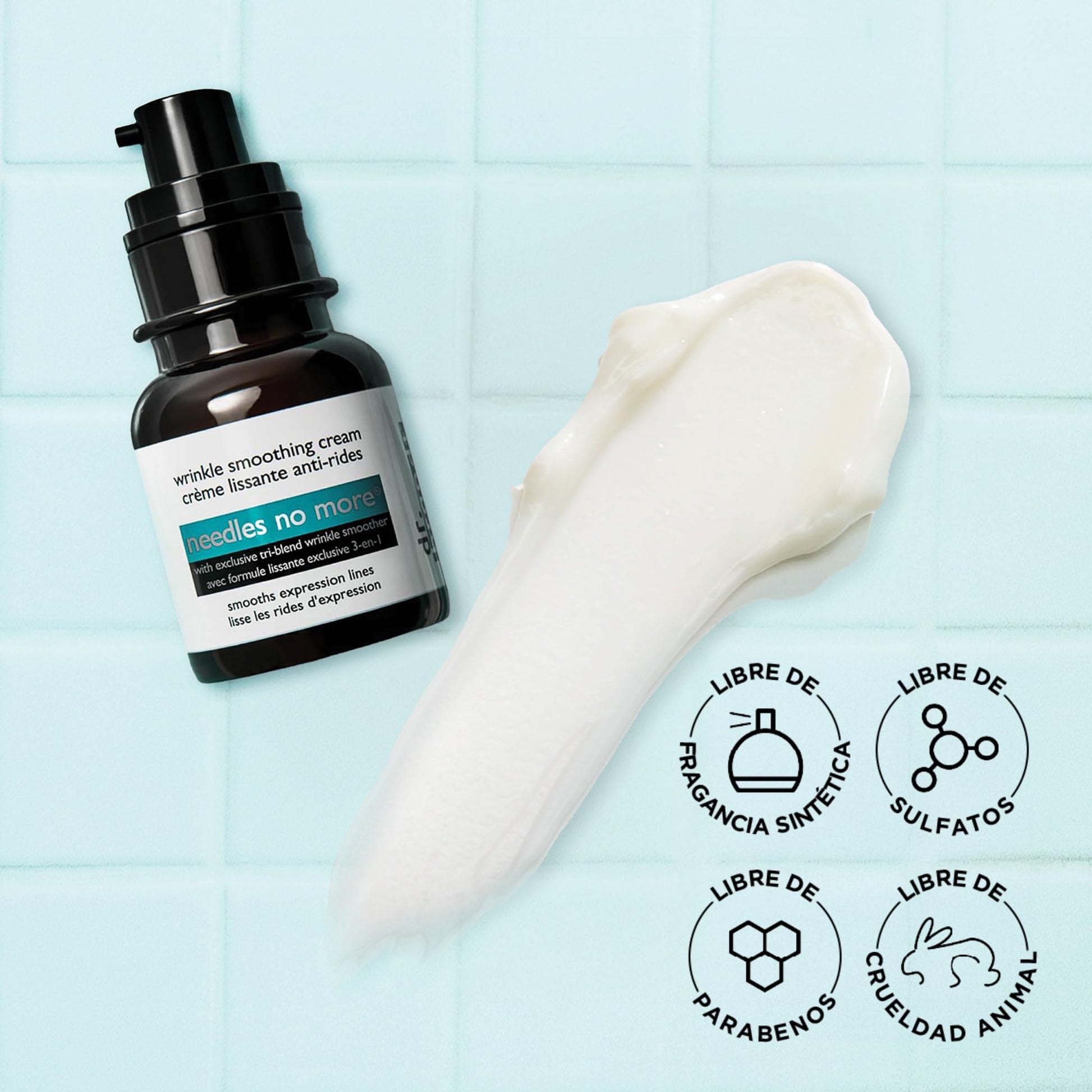 Dr. Brandt Needles No More Wrinkle Smoothing Cream - Smooths Expression Lines, Firms & Protects the Skin - 0.5 oz - Maple Wellness Supplements
