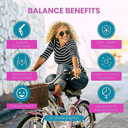 Dr. Brighten Balance - Hormone Balance for Women with Chasteberry and DIM - Targets - Maple Wellness Supplements