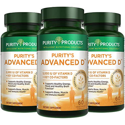 Dr. Cannell's Advanced D - Vitamin D Super Formula - Purity Products (3 Pack) - Packed - Maple Wellness Supplements
