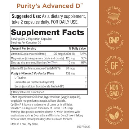 Dr. Cannell's Advanced D - Vitamin D Super Formula - Purity Products (3 Pack) - Packed - Maple Wellness Supplements