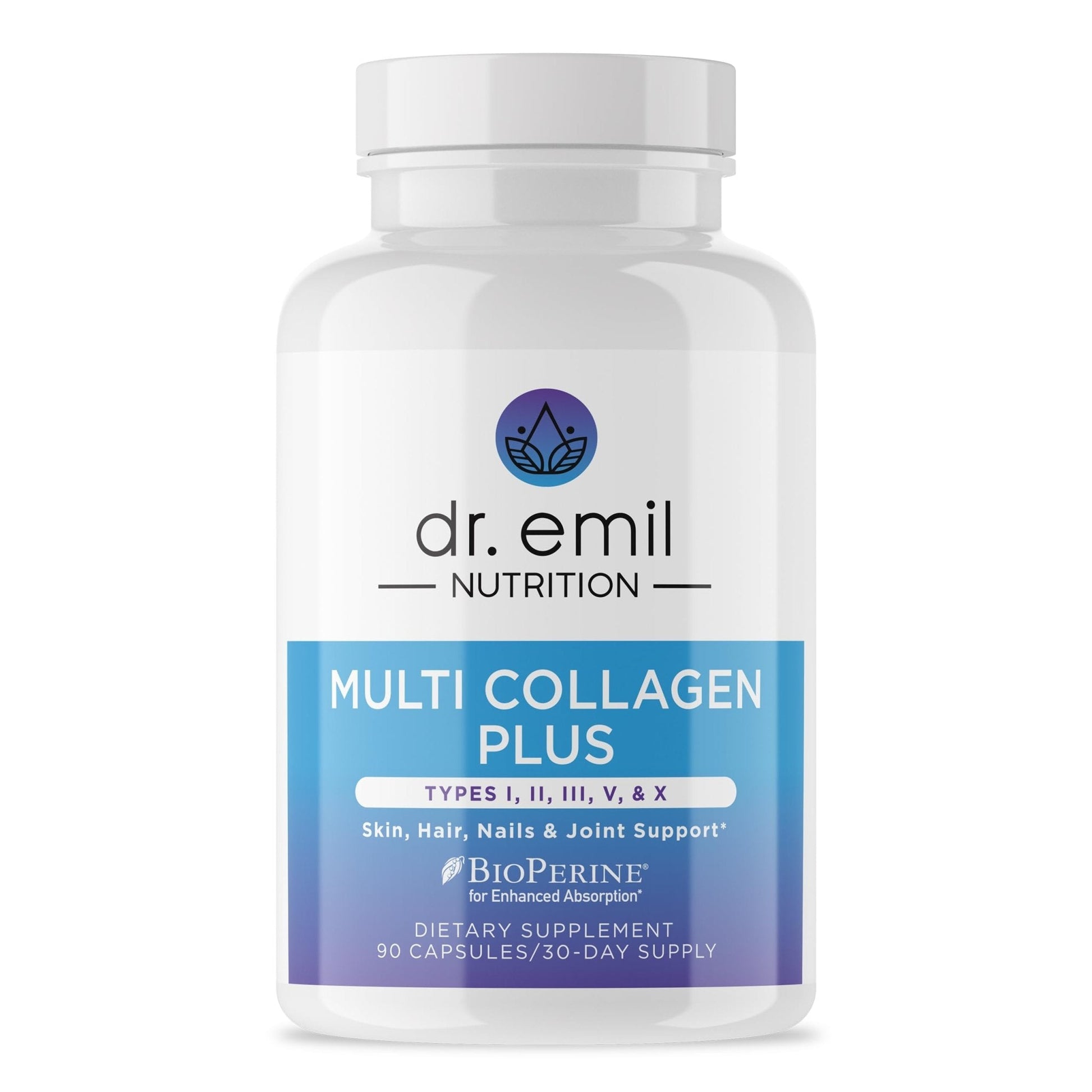DR. EMIL NUTRITION Women's Multi Collagen Pills | Collagen Supplements | Support Hair, Skin, Nails & Joints | Hydrolyzed Collagen Supplements - Maple Wellness Supplements