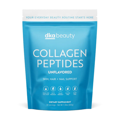 Dr. Kellyann Unflavored Collagen Peptides Powder (60 Servings) – Grass-Fed, Keto & Paleo-Friendly, Non-GMO, Gluten-Free, 1 Pack - Maple Wellness Supplements