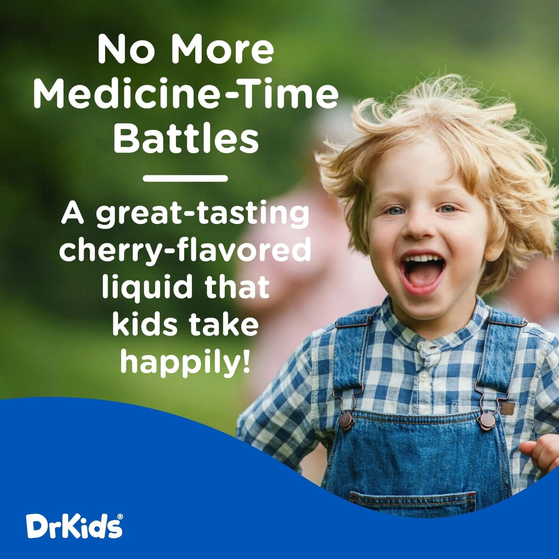 Dr. Kids Children’s Pain and Fever Medicine - Acetaminophen for Kids Ages 2-11, Pre-Measured Single-Use Vials for Headache, Sore Throat, Cold and Flu, Cherry Flavor, 30 Count - Maple Wellness Supplements