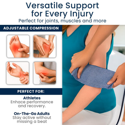 Dr Pat's Ice Tape - Cooling Bandage Wrap Athletic Tape - Compression Instant Cold Compress Wrap with Menthol - Elastic, Athletic for Sore Muscles, Pain Relief Now, Swelling, Recovery, Sports - Maple Wellness Supplements
