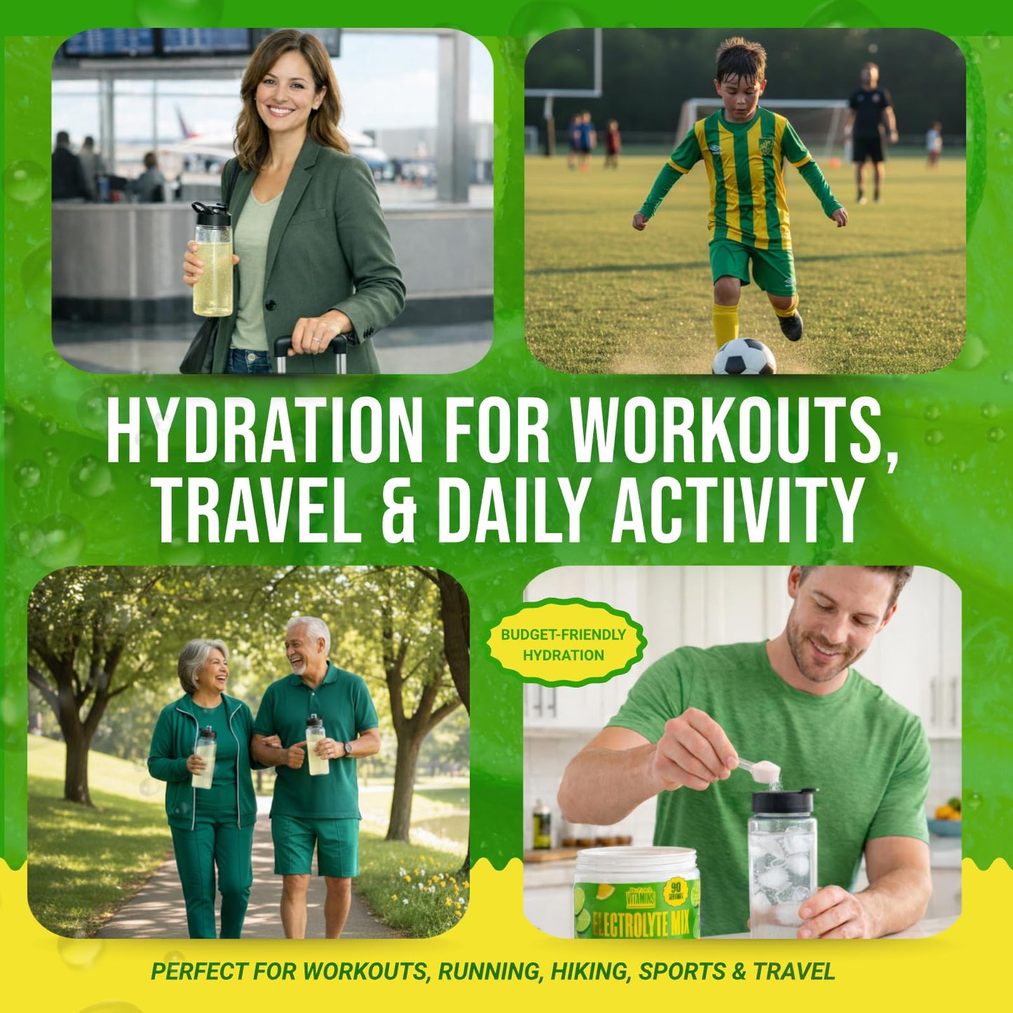 Dr. Price’s Electrolytes Powder Bulk – Lemon Lime, 90 Servings | Sugar Free Hydration Drink Mix with 72+ Trace Minerals, Manganese | Keto Electrolytes - Maple Wellness Supplements