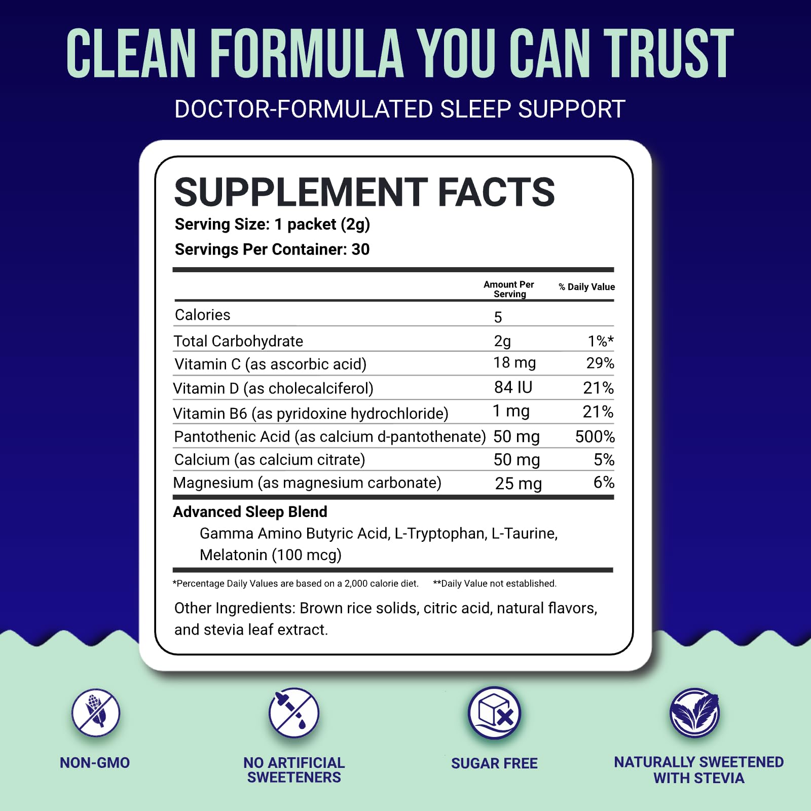 Dr. Price’s Natural Sleep Aid Powder – Berry-Citrus, 30 Packs | Sleep Powder Drink Mix with Magnesium, Microdose Melatonin & Tryptophan | Sleep Support for Adults | Doctor-Formulated, Made in USA - Maple Wellness Supplements