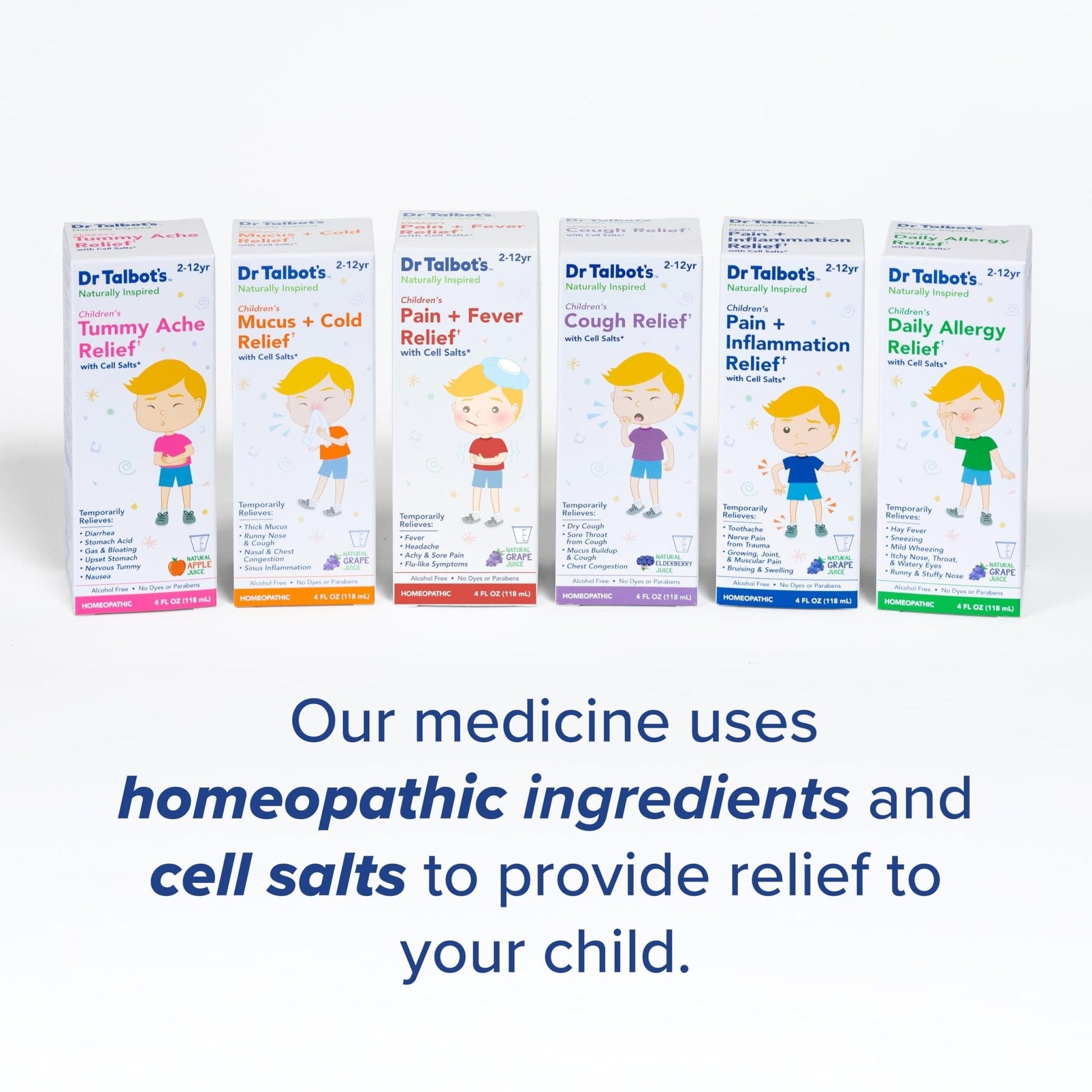 Dr. Talbot's Pain + Inflammation Relief Liquid Medicine for Children, Includes Dosage Cup, Grape Juice Flavor, 4 Fl Oz (Packaging May Vary) - Maple Wellness Supplements