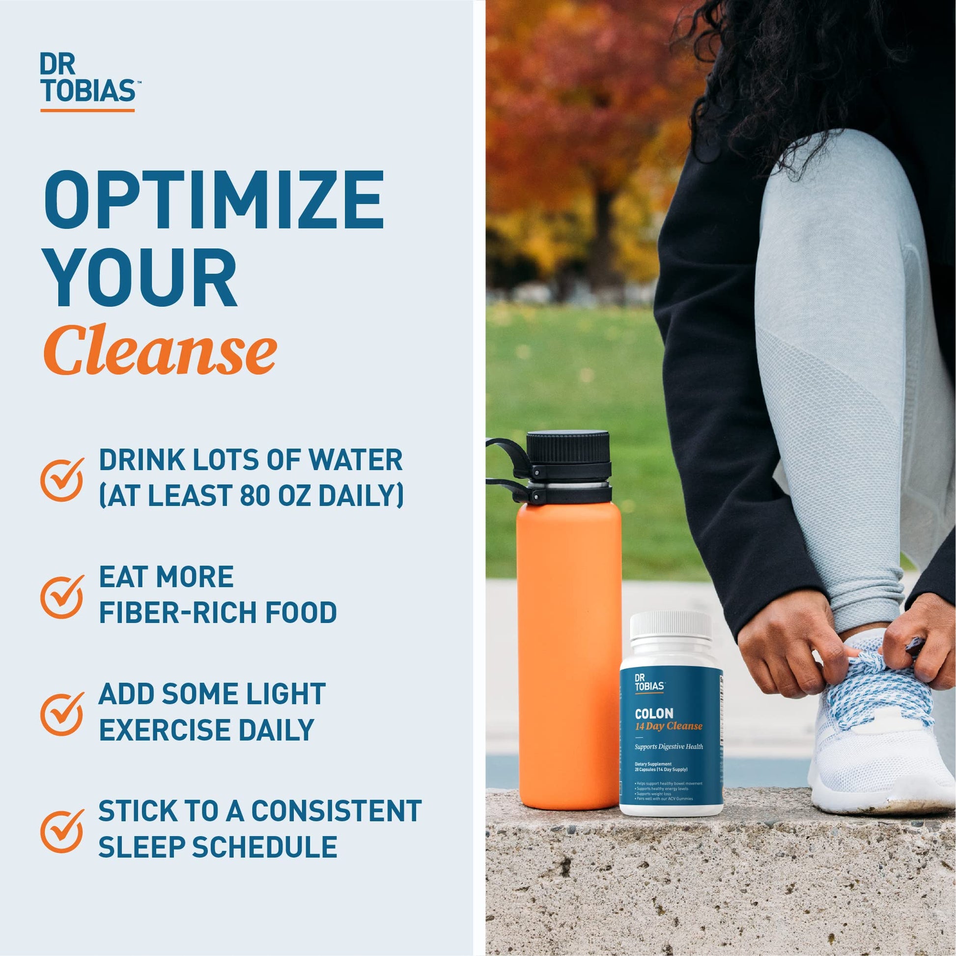 Dr. Tobias Colon Cleanse - Constipation Relief & Gut Health Support for Women & Men | 14 Day Colon Cleanser for a Gentle Colon Detox - Maple Wellness Supplements