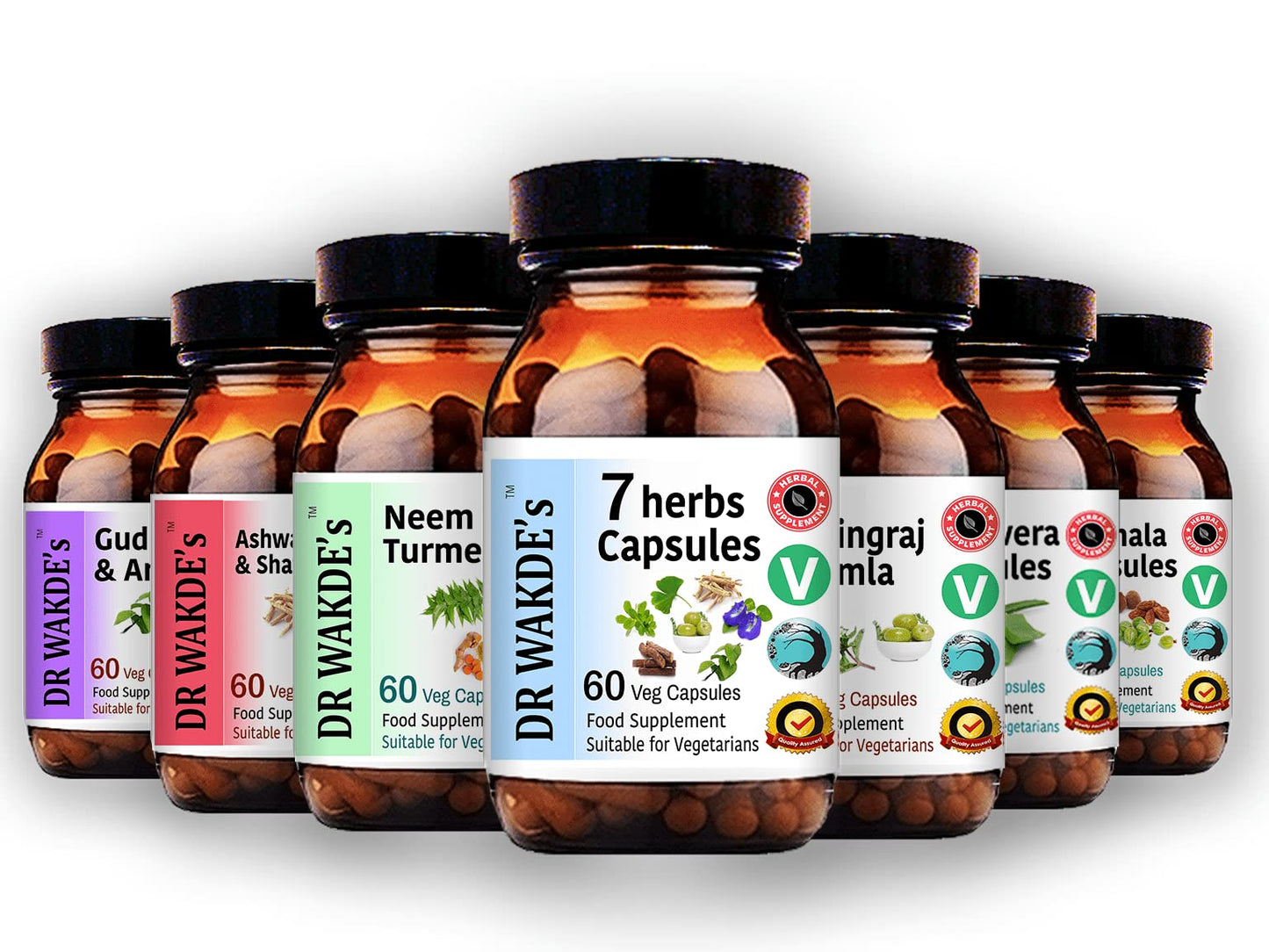 DR WAKDE'S Moringa Capsules (Moringa oleifera, 60 Veg Caps, Plant-Based Supplement, Ayurvedic Herb, All Natural, Vegan) - Maple Wellness Supplements