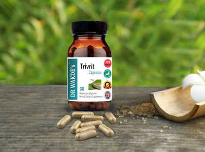 DR WAKDE'S Trivrit Capsules (Nishottar, 60 Veg Caps, Plant-Based Supplement, Ayurvedic Herb, All Natural, Vegan) - Maple Wellness Supplements