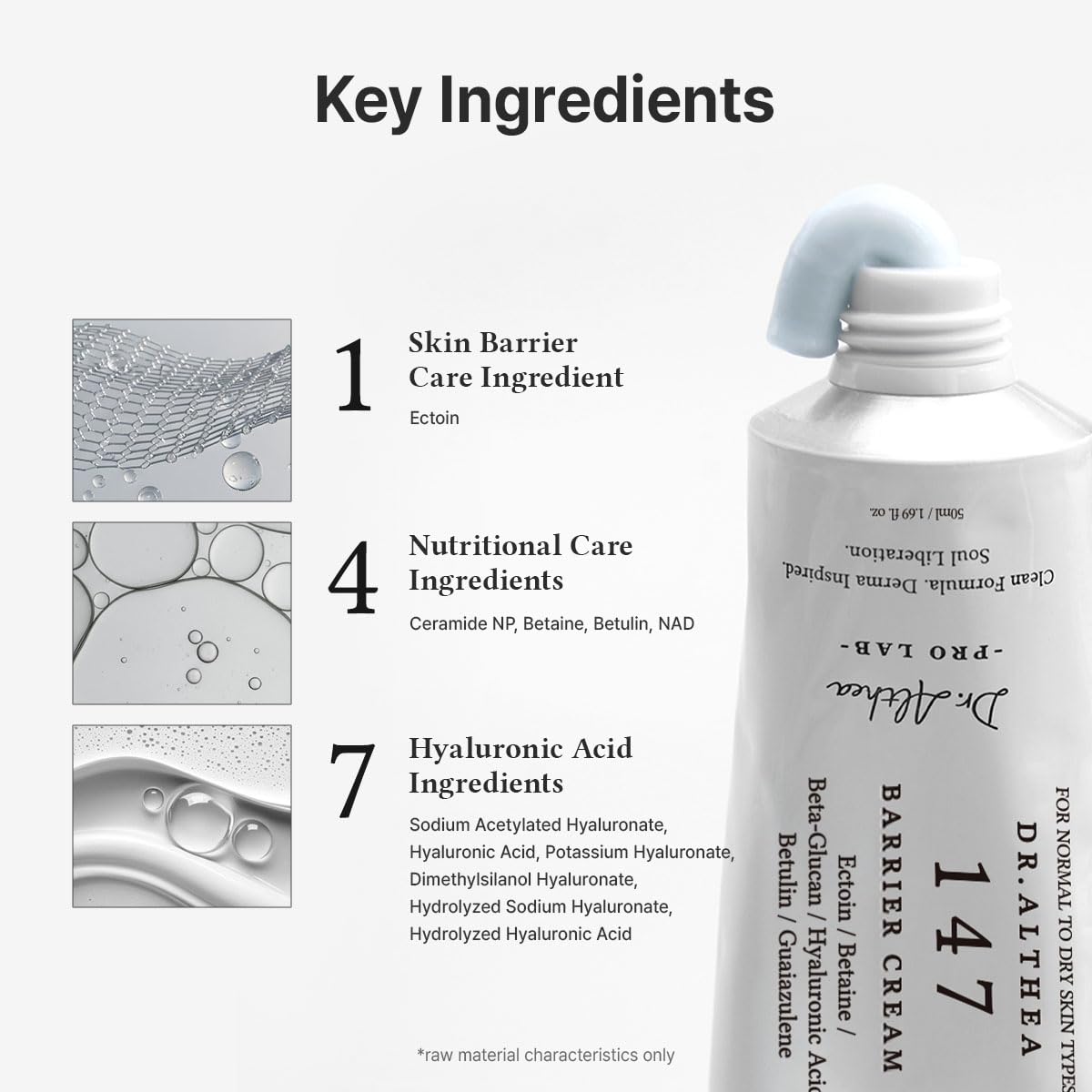 Dr.Althea 147 Barrier Cream | Daily Skin Barrier Care | Deep Hydrating with Hyaluronic Acid - Maple Wellness Supplements