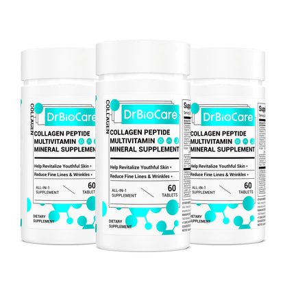 DrBioCare Collagen Peptides for Women, Beauty Vitamin & Mineral Supplement,Contains Vitamin D3, Probiotics for Women & Collagen Peptides,Vitamin B Complex,Vitamin E 180 Tablets - Maple Wellness Supplements