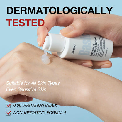 Dr.BRID C Soothing Barrier Face Serum - Instant Cooling & Calming Relief with Peptides, Cica & Microbiome, Helps Restore Barrier Resilience for Sensitive Skin, Fragrance-Free, 1.01 fl.oz. - Maple Wellness Supplements