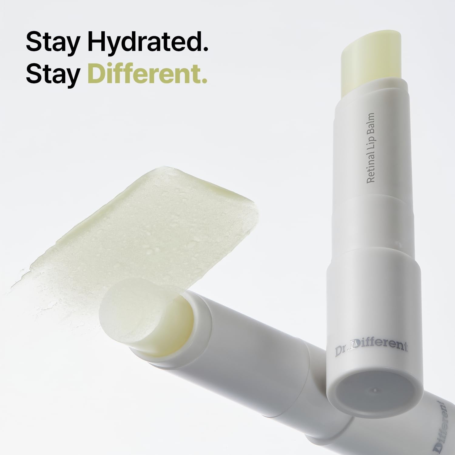 Dr.Different Retinal Lip Balm Clear, Anti-Wrinkle Lip Treatment with Deep Hydration - Maple Wellness Supplements