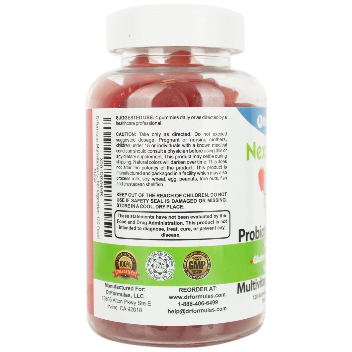 DrFormulas Multivitamin Gummies with Omega 3 and Probiotics for Kids and Adults with Vitamin C | Nexabiotic with Vitamin A, C, D3, E, B6, B12 - Maple Wellness Supplements