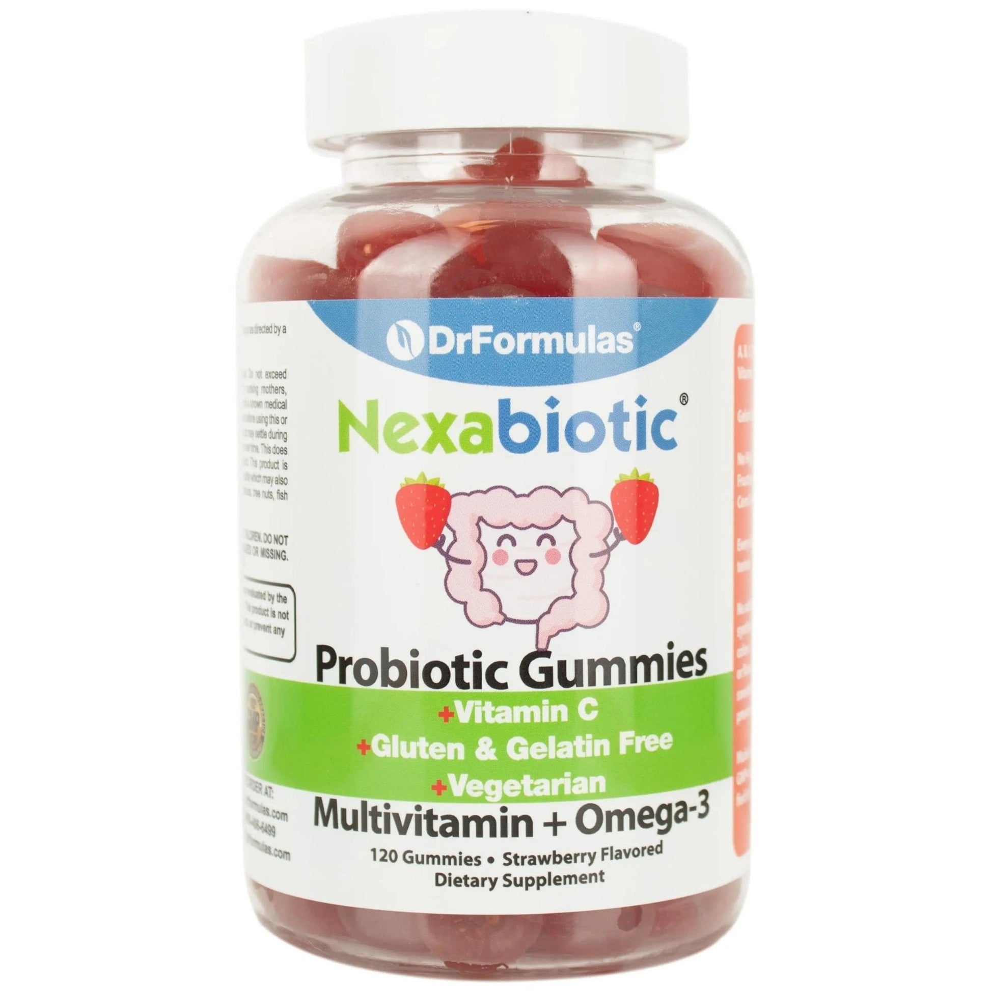 DrFormulas Multivitamin Gummies with Omega 3 and Probiotics for Kids and Adults with Vitamin C | Nexabiotic with Vitamin A, C, D3, E, B6, B12 - Maple Wellness Supplements