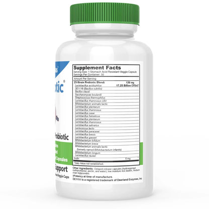 DrFormulas Nexabiotic 23 Multi Probiotic for Women and Men - Dr. formulated with Lactobacillus Acidophilus, Bifidobacterium Infantis, Saccharomyces Boulardii, 17.25 Billion CFUs - Maple Wellness Supplements