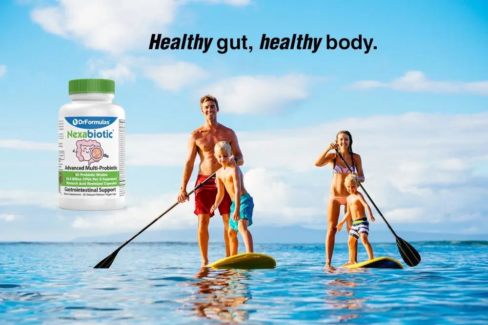 DrFormulas Nexabiotic 23 Multi Probiotic for Women and Men - Dr. formulated with Lactobacillus Acidophilus, Bifidobacterium Infantis, Saccharomyces Boulardii, 17.25 Billion CFUs - Maple Wellness Supplements