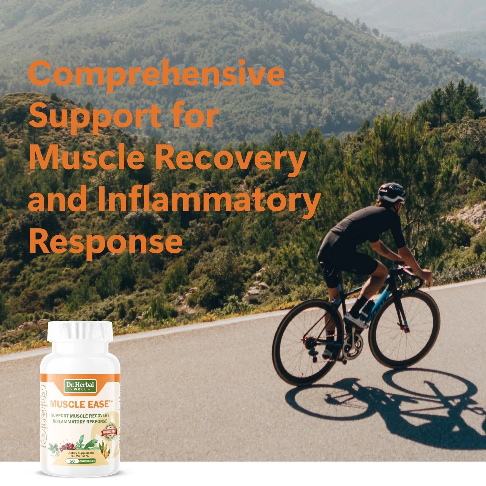 DR.HERBAL WELL Muscle Ease - Joint, Muscle & Nerve Support Fast Acting Relax Comfort Recovery Natural Herbal Supplement - (60 Capsules) MAX-Strength - Maple Wellness Supplements