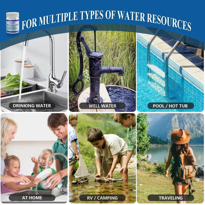 Drinking Water Bacteria Test Kit: 4 Tests Detecting Coliform E coli Bacteria - at Home Well Water Testing Kits for Drinking Water Pool Hot Tub Aquarium and More - Maple Wellness Supplements