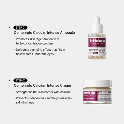 Dr.Melaxin Calcium Intense Firming Cream 50ml (1.69 fl oz) – Rebornic 10,000ppm, Niacinamide & Hydrolyzed Elastin - Maple Wellness Supplements