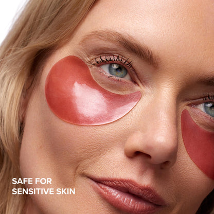 DRMTLGY Brightening Eye Masks – Biodegradable Hydrogel Under Eye Patches with Caffeine, Peptides, Hyaluronic Acid & Niacinamide - Maple Wellness Supplements