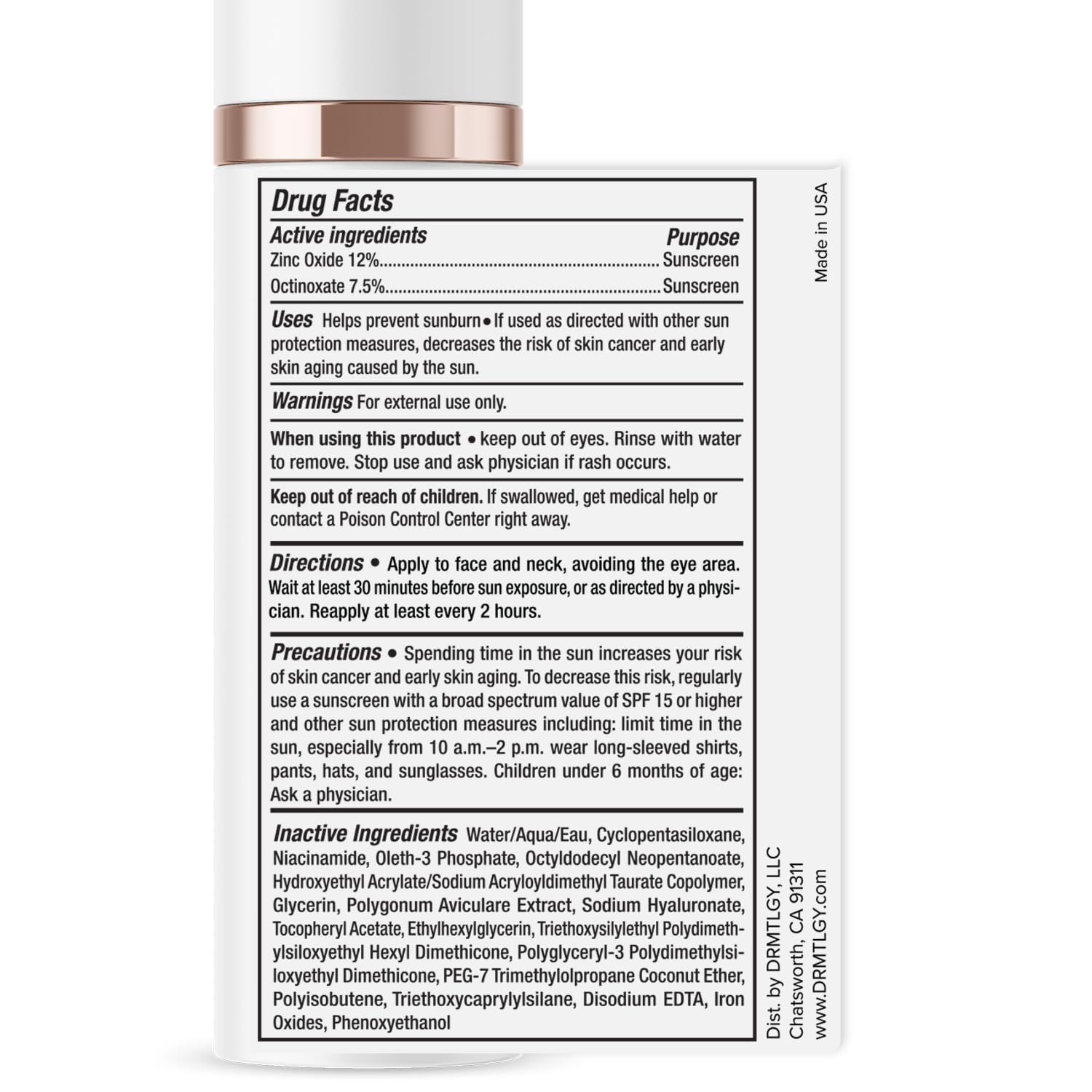 DRMTLGY Universal Tinted Moisturizer SPF 46 – Hydrating Dewy Tinted Sunscreen for Face with Zinc Oxide - Maple Wellness Supplements