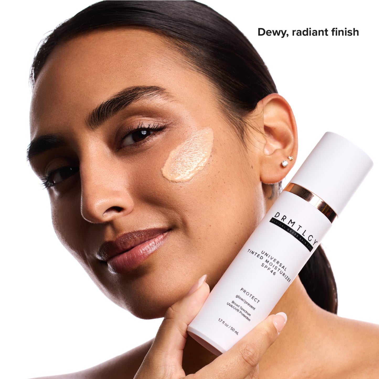 DRMTLGY Universal Tinted Moisturizer SPF 46 – Hydrating Dewy Tinted Sunscreen for Face with Zinc Oxide - Maple Wellness Supplements