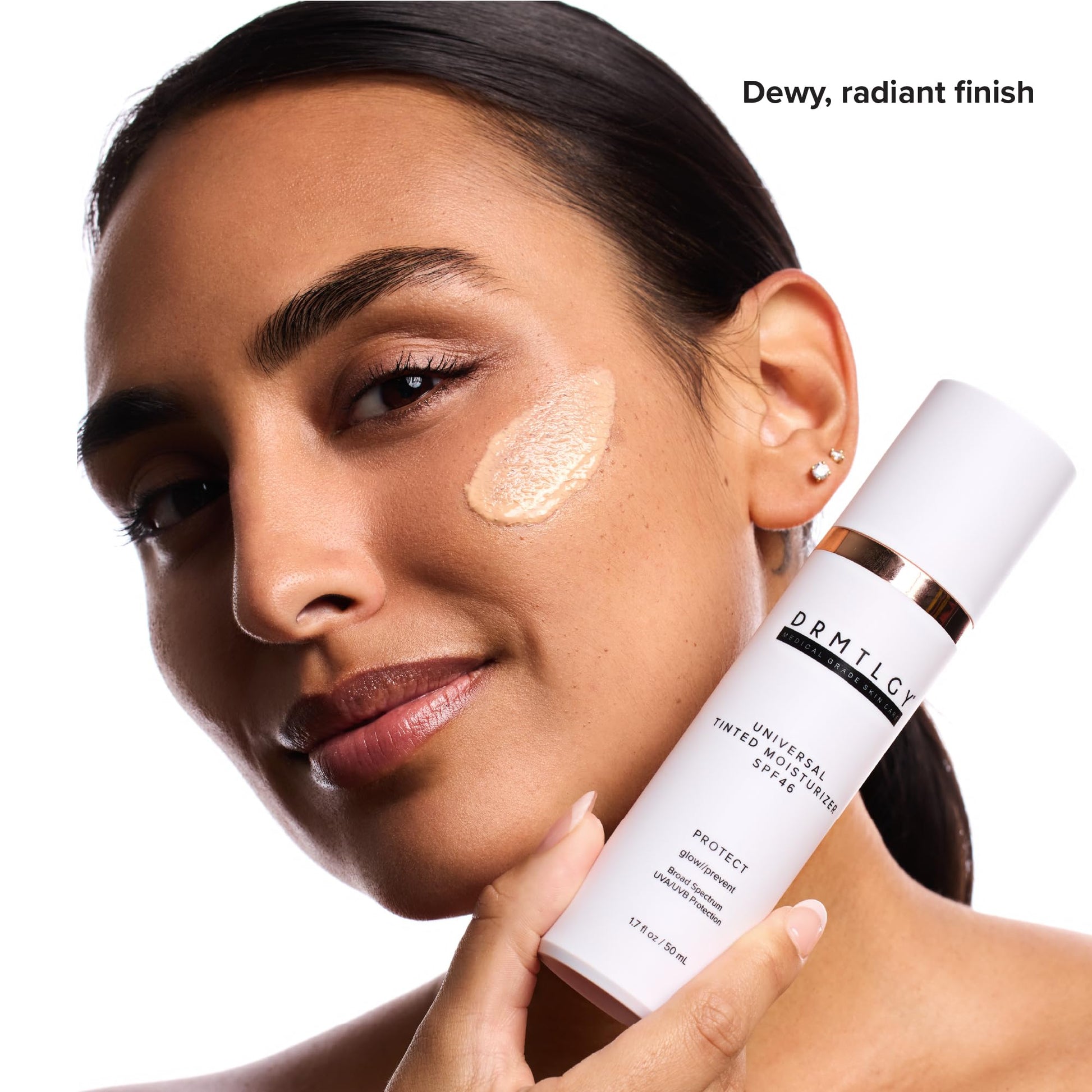DRMTLGY Universal Tinted Moisturizer SPF 46 – Hydrating Dewy Tinted Sunscreen for Face with Zinc Oxide - Maple Wellness Supplements