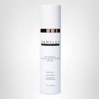 DRMTLGY Universal Tinted Moisturizer SPF 46 – Hydrating Dewy Tinted Sunscreen for Face with Zinc Oxide - Maple Wellness Supplements