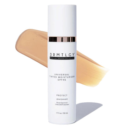 DRMTLGY Universal Tinted Moisturizer SPF 46 – Hydrating Dewy Tinted Sunscreen for Face with Zinc Oxide - Maple Wellness Supplements