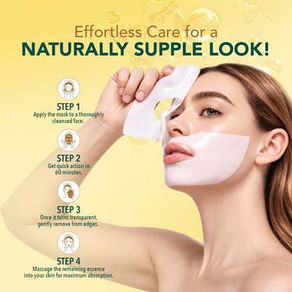 DR.RASHEL 100% Vegan Bio Collagen Deep Facial Mask Pro Boost Series | Acne Treatment & Oil Control | Quick Action 60 Minutes | 35 g / 1.23 oz - Maple Wellness Supplements
