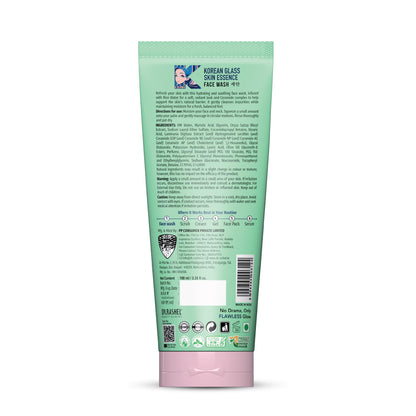DR.RASHEL Korean Face Wash With Rice Water & 1% Ceramide Complex | Hydrating Gentle Cleanser for All Skin Types | 100 ml / 3.38 Fl Oz - Maple Wellness Supplements