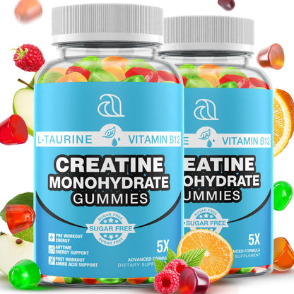 DRZIHOOCH Creatine Gummies for Women & Men - Creatine Monohydrate Gummies Tasty Chewable Supplement, Muscle Support & Energy Boost (2 Pack) - Maple Wellness Supplements