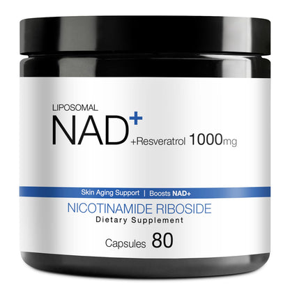 DUCRKACS NAD Supplement - NAD Nicotinamide Riboside Resveratrol 1000mg for Men Women, Liposomal NAD Plus for Energy Anti-Aging, NR Supplement for Energy, Focus, Boost NAD+ - Maple Wellness Supplements
