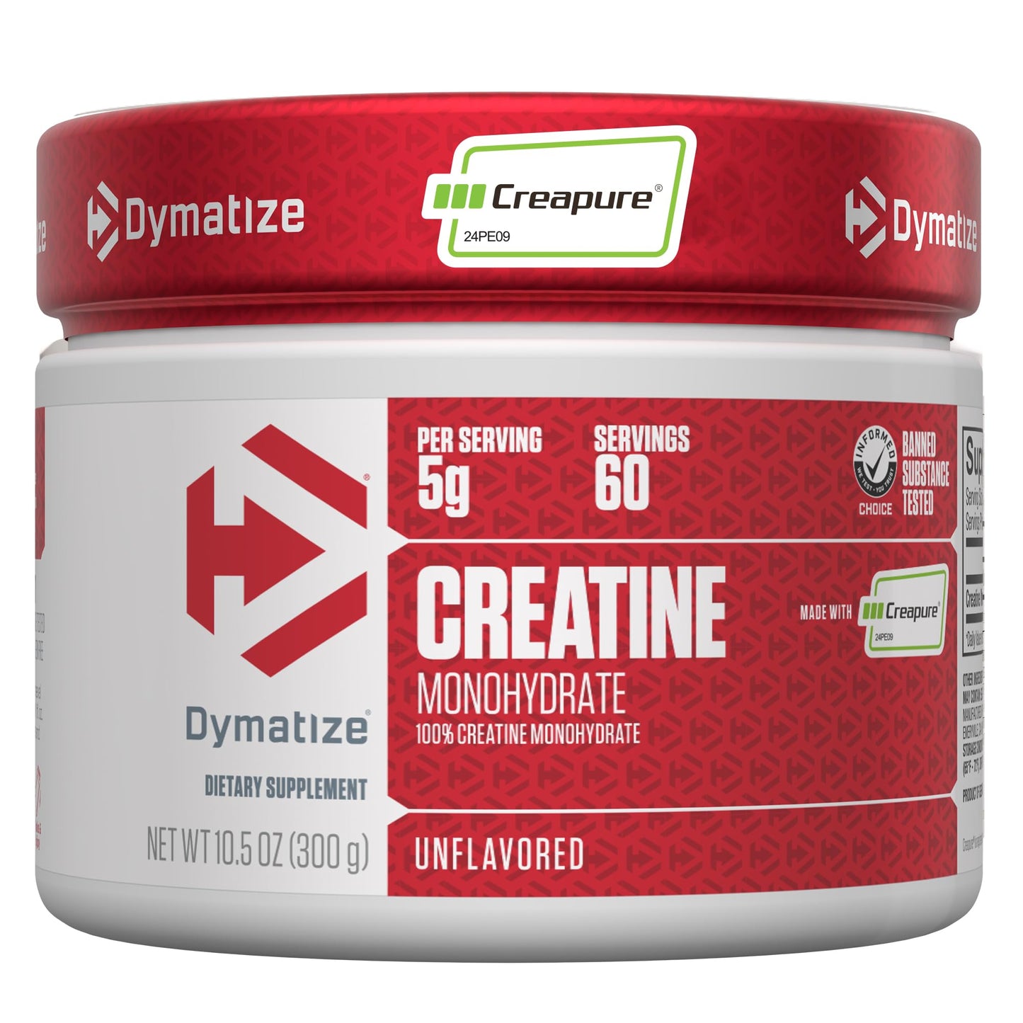 Dymatize 100% Creatine Monohydrate with CREAPURE, 5g Per Serving, 60 Servings (300g), Creatine for Women and Men, Gluten Free - Maple Wellness Supplements