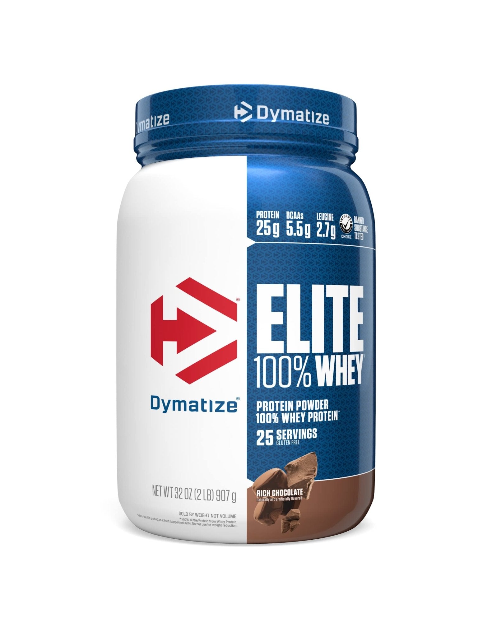 Dymatize Elite 100% Whey Protein Powder, 25g Protein, 5.5g BCAAs & 2.7g L-Leucine - Maple Wellness Supplements